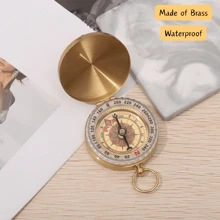 Customized Engraved Brass Compass, Personalized Work Compass, Suitable Gifts For Men, Husbands, Boyfriends - Unique Anniversary, Birthday, Wedding, Graduation Gift Ideas, Multifunctional, Durable, Golden, Fashionable, Colorful, Retro, Unisex, Minimalist, Casual, Customized