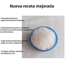 Agente de dragado de tuberías de gran potencia, limpiador de inodoros, desbloqueador de fregadero, agente de dragado de alcantarillado de cocina, limpiador de drenaje, 268g - En polvo - Ver 7