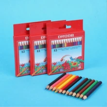 12pcs Colored Pencils Decor Shorts, Suitable As Christmas Gifts For Kids, Stationery For Office Drawing & Writing, Student Art Painting, Includes Painting, Doodle, Art And Colored Pencil Rewards (12pcs/1 Box),For School Supplies,Back To School - Multicolor - View 4