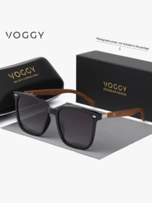 نظارات VOGGY معدنية كبيرة الحجم مستقطبة، نظارات خفيفة الوزن بطراز عتيق للرياضة والقيادة والسفر في الهواء الطلق والهدايا - نمط ب - مشاهدة 15