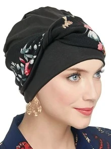 1pc Fashion Headband Headscarf Turban Twist Headwear Floral Print Accessory - Multicolor - View 6