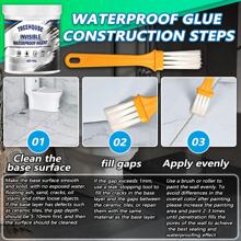 1pc Transparent Waterproof Glue Transparent Waterproof Paint Toilet Balcony Smashing Brick Roof Leak Proof Glue Suitable For Various Wall Window Sills And All Scenarios Requiring Waterproofing On Each Layer - Multicolor - View 7