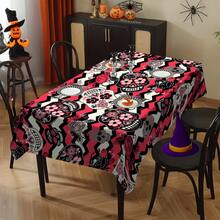 1/20 szt. Żywy obrus na Halloween - Atrakcyjny obrus z motywem czaszki - Idealny na Halloween, imprezy tematyczne i wystrój domu, dekoracje, ochronne obrusy, dekoracje na imprezy - Wielokolorowe - Zobacz 7