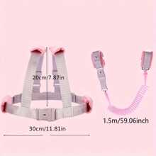 Children's Anti-Wandering Leash When Traveling With Kids; Baby Anti-Slip Rope And Anti-Slip Bracelet Dual-Purpose Design; Multi-Functional Traction Spring Rope Rope Strap - Multicolor - View 8