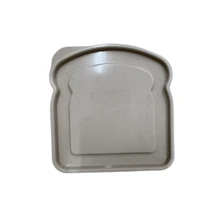 1pc Portable Wheat Straw Lunch Box, Bento Box, Sandwich Box, Food Storage Container For Toast, Bread And Sandwich, School Supplies, Back To School - Multicolor - View 14