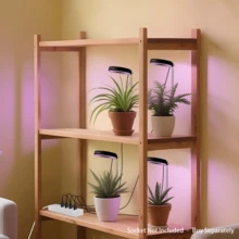 2/4pcs, Grow Lights Indoor Plants,  Full Spectrum LED Plant Grow Light, Seedling Starter Light, Compact Plant Lamp, Full Spectrum Solar-Mimicking Plant Lamp- Adjustable Height & Brightness For Indoor Plants (Succulents, Flowers And Small Plants), ‌Smart Hydroponic Grow Light System With Auto-Dimming & Timer - Energy Efficient LED For Indoor Water-Based Plant Farming. - Đen-4 cái - Xem 4