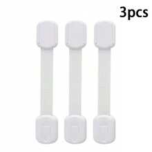 10/7/5/6/3/1pc 7.4in*1.4in White Adjustable Multi-Function Baby Safety Lock, No Drilling Required, Suitable For Drawers, Refrigerators, Cabinets - Multicolor - View 9