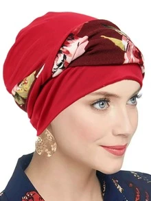1pc Fashion Headband Headscarf Turban Twist Headwear Floral Print Accessory - Multicolor - View 7