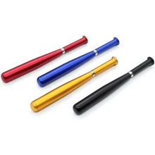Baseball Bat Pen Smooth Writing Oil Ballpoint Funny Stationery School Office