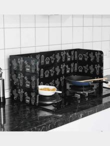 Aluminum Foil Kitchen Splash Guard, Thin Metal Material, Non-Stick Pan Splash Guard, Kitchen Gas Stove Insulation, Heat-Resistant Oil Net, Cooking Essential Accessories, Lightweight And Foldable, Non-Food Contact Oil And Heat Protection, Suitable For Kitchen Gas Stoves, Cooking Protection - Multicolor - View 13