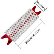 1/2/3/4pcs (Mop Not Included) Replacement Mop Pads Compatible With Ultramax Turbo 2-In-1 Mop, Easy Assembly, Reusable Washable Super Absorbent Microfiber Cleaning Cloth Suitable For Bathroom And Kitchen, Christmas & Halloween - Red Gray - View 2