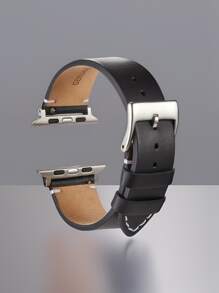 1 Piece Men's And Women's Business Leather Smart Watch Strap, Suitable For Apple Watch Ultra/Se/10/9/8/7/6/5/4/3/2/1 Series, Vintage Leather Slim Band Design, Applicable Size 38/40/41/42/44/45/46/49 Mm