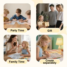 GDTME [كتاب تلوين الكنز] "تصميم داخلي" كتاب تلوين سميك من ورق اللؤلؤ مُحسّن، حجم A4 كبير مع تجليد خياطة، 24 تصميم إلهام ديكوري، إبداعي للكبار لتخفيف التوتر، يتضمن ملصقات عشوائية