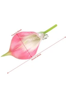 3 件仿真马蹄莲花鸭嘴夹发夹，夏季海边度假风格，甜美发饰夹在旁边，爪夹，发夹，发夹，发夹，发夹