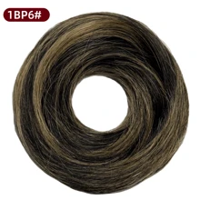 1/3 Pieces Bun Human Hair Messy Dount Hair Buns Updo Chignon With Elastic Hair Exension For Women Daily Slouchy Hair Accessories