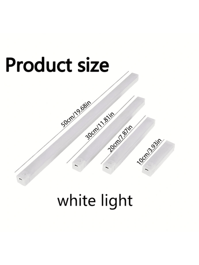 LED Strip Motion Sensor Light, Modes Adjustable, USB Rechargeable, Magnetic Stick On Bedside Lamp, Wardrobe Cabinet, Indoor Lighting Night Verlichting Function view 8