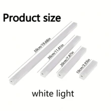 LED Strip Motion Sensor Light, 3 Modes Adjustable, USB Rechargeable, Magnetic Stick-On Bedside Lamp, Suitable For Wardrobe And Cabinet, Indoor Lighting With Night Light Function - 白色外殼 - 查看 8