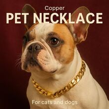 Pet Necklace For Dogs And Cats – 18K Gold Mini Cuban Link Chain Jewelry Adjustable Collar