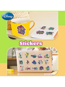 Disney 50PCS Officially Licensed  Vinyl Sticker Pack Q Version Cartoon Waterproof Decals For Water Bottles Laptops Phone Cases Luggage Journals DIY Decor Birthday Party Gift For Family And Friends Featuring Woody Buzz Lightyear Jessie Slinky Dog Hamm Mr. Potato Head Alien - Multicolor 2 - View 7