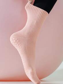 3 pary antypoślizgowych skarpetek do pilatesu, kolorowe skarpetki do jogi damskie, samoprzylepne skarpetki do pilatesu z antypoślizgową i oddychającą podeszwą, odpowiednie do baletu i jogi, wielokolorowe