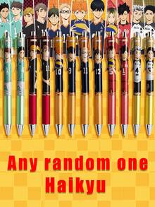 Crunchyroll 1 chiếc bút bi mực đen 0.5mm hình nhân vật hoạt hình "Haikyuu!!" chính hãng, hộp kín, nhân vật hoạt hình ngẫu nhiên, cầm thoải mái, thích hợp làm quà tặng cho gia đình và bạn bè. - Nhiều màu - Xem 5