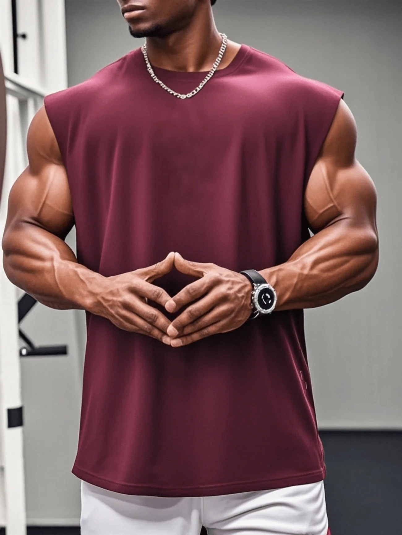 GRDR Camiseta de tirantes holgada para hombre, adecuada para el verano