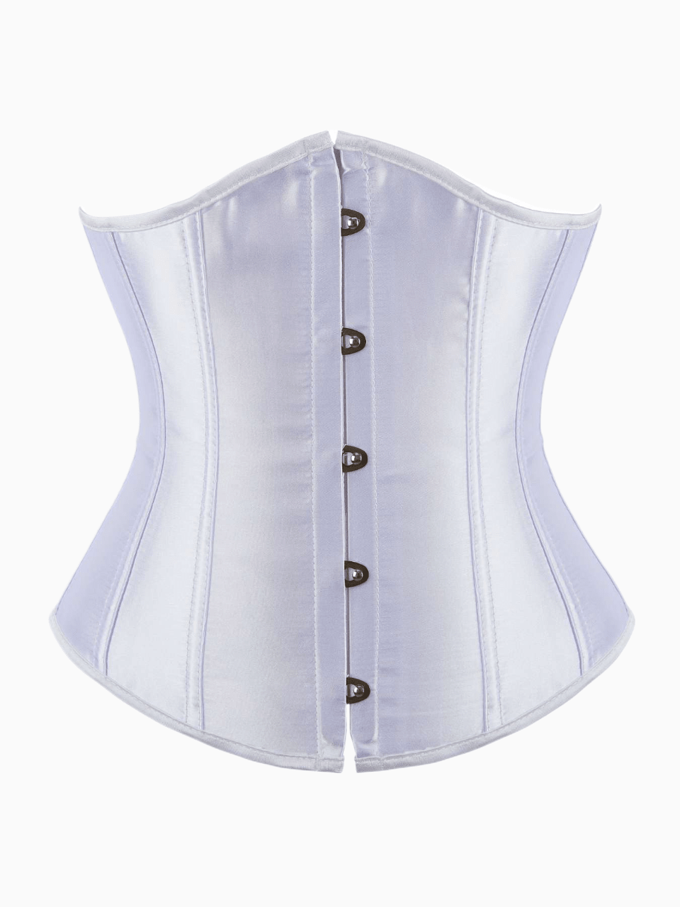 Plusstorlek retro satinkorsettbälte för kvinnor, icke-stretchig satinmidjebandage, bystformande med off-shoulder-knytning, lämplig för fest, karneval, halloween och andra tillfällen - Multifärgad - Visa 4