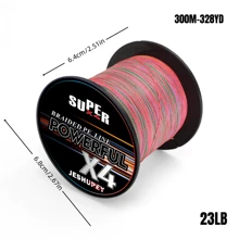 JESHEUPEY - Línea trenzada de alta calidad de 4 hebras, especialmente diseñada para la pesca de carpas y pesca en el mar, línea de pesca tejida de 8 hebras de alta resistencia