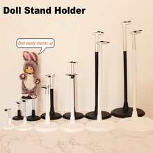 1pc Plush Doll Stand - Wear-Resistant Plastic Base, Stainless Steel Support Rod, Adjustable Height, Invisible Stand, Suitable For 15/20/25/35/45cm Toys & Dolls, Essential For Doll Display - Multicolor - View 3