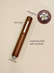 1pc Customized Nail Art Tool, Customizable Text & Letters - Cat Eye Magnetic 3-In-1 Multi-Functional - Reinforced Magnetic Dual-Ended Nail Art Dotting Tool - Suitable For Women DIY Nail Art, Gift For Wife, Girlfriend, Valentine's Day