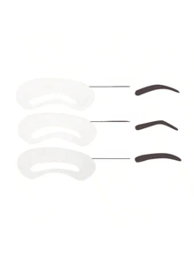Kit de herramientas para dar forma a las cejas - Moldeador de cejas recto, Plantilla de cejas europea, Moldeador de cejas natural, Plantilla de cejas, Plantilla para dar forma a las cejas - Esencial para principiantes para delinear fácilmente cejas precisas