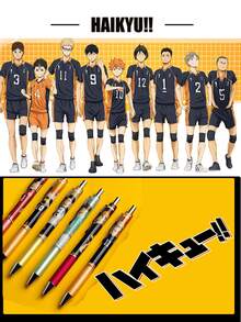 Crunchyroll 1 chiếc bút bi mực đen 0.5mm hình nhân vật hoạt hình "Haikyuu!!" chính hãng, hộp kín, nhân vật hoạt hình ngẫu nhiên, cầm thoải mái, thích hợp làm quà tặng cho gia đình và bạn bè. - Nhiều màu - Xem 7