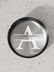 定制不锈钢烟灰缸，可激光雕刻个性化图案 - 复古圆形设计，适用于酒吧、酒店、咖啡馆、婚礼和派对 - 是企业品牌和创意礼品、圣诞礼品的理想之选 - 銀色煙灰缸 - 查看 8