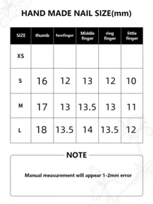 Y2K 10片装手工按压式美甲贴片，爱自己先于爱他人。这款鸭嘴美甲贴片，充分展现您的独特个性，适合任何场合、任何时间、任何人佩戴。美甲用品 - 黑色 - 查看 7