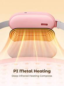 便携式无线加热垫，带LED电量显示，电热腰带，快速加热，3档温度调节，4种按摩模式，快速有效地加热背部或腹部，Type-C充电，适合女性和女孩，可用作圣诞礼物、暖手宝、男士礼物、圣诞袜填充物、可充电暖手宝、闺蜜礼物、送给小狗的礼物、嘉年华礼物、春夏礼物、伴娘礼物、房间装饰、卧室装饰、海滩礼物、旅行礼物、男士礼物、女士礼物、度假礼物 - 彩色 - 查看 8