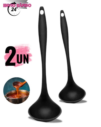 2 Concha de Silicone Para Cozinha De Feijão Sopa Silicone Utensílio de Cozinha