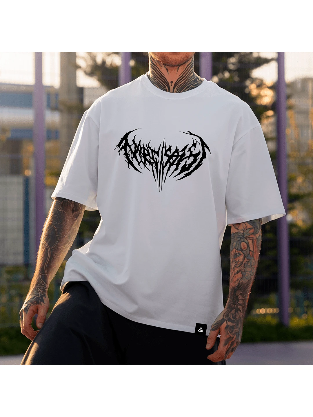 Diablo Unisex Premium Cotton T-Shirt Streetwear Men's New Release - White - View 1