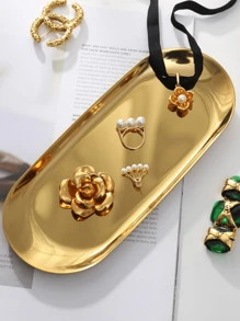 1pc Creative Skeleton Beauty Tray, Jewelry Rack,Suitable For Home Decor, Bedroom Decor, Office And Students, The Best Gift For Loved Ones,For Holiday Beach, Bathroom Collection, Bedroom Collection, Large Capacity