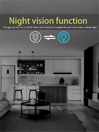 Mini Square Camera, Home Security Portable Hidden 480P HD, Infrared Night Vision Wireless WiFi Built In Hotspot, Loop Recording, 450mAh Long Lasting Battery, Supports 2.4G Network Only, HD Vision, Remote Monitoring, Motion Detection, SD Card Storage Expansion, Home, Car, Office Various Scenarios, Indoor Outdoor Online view 2