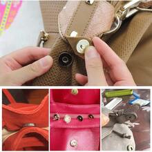 20件/4件/10件DIY磁性纽扣、磁性按扣、钱包磁性包扣、卡通纽扣磁性隐形纽扣、梅花磁性纽扣、磁性缝纫纽扣、缝纫纽扣、金属隐形缝纫纽扣、钱包锁扣、DIY工艺包钱包扣配件替换装、单肩包手提包 - 銀色 - 查看 9