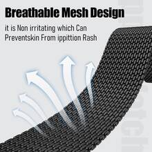 Correa de reloj magnética de Milán, compatible con Samsung Galaxy Watch 8/8 Classic de 40 mm, 44 mm y 46 mm, unisex, con liberación rápida y acero antienganches, compatible con accesorios para Samsung Watch 8 Classic/8, esencial para volver a la escuela - Con Galaxy Watch 8/8 Classic - Ver 6