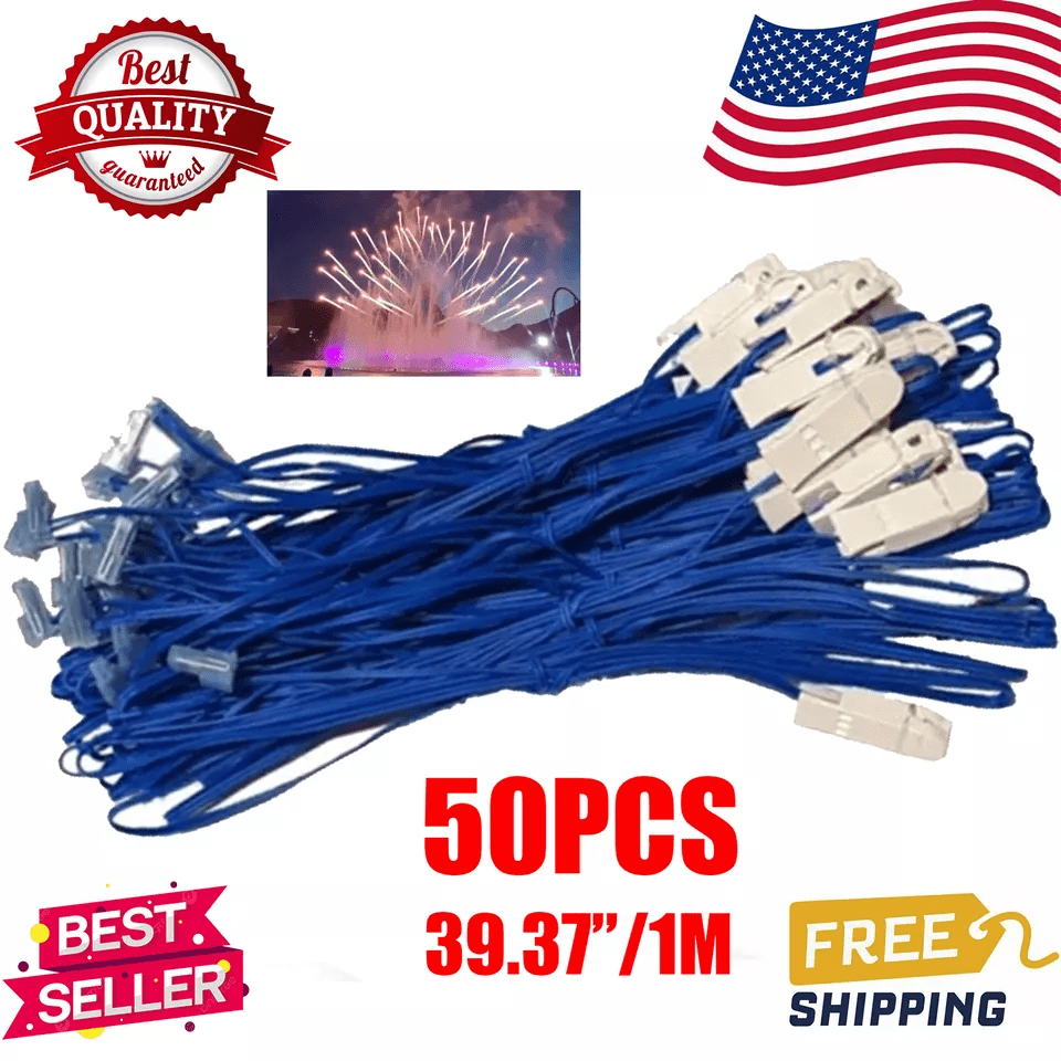 50 Pieces Of 39.37 Inch Wires For Fireworks Ignition Control System