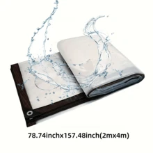 Waterproof Cloth, Rain Tarp For Outdoor RV Awning Side Wall, Upgraded Tear-Resistant Transparent Waterproof Tarpaulin For Outdoor Camping, RV, Balcony, Garden, Patio Furniture, Plant Greenhouse, Firewood Storage