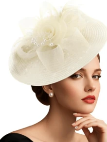 1Pc Ffascinators Hats For Women Fancy Tea Party Hats 2024 Elegant 1950s Kentucky Derby Hats Feather Hair Clip For Bride Wedding Party Birdcage Veil Headband Flower 1920s Headpiece For Horse Race Vintage Bridgerton Fedora Beret Hats 50s Outfit Church Hats Black Veil For Funeral 1940s Dresses Victorian Hat Pillbox Hats Lolita Accessories For Women Girl Birthday Mother's Day Halloween Christmas Gift - Style a - View 16