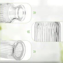 1/2/4/6 件玻璃花瓶，用于中心装饰，透明小号迷你花瓶套装，婚礼派对装饰 - 2.95 可爱散装桌面中心装饰，适用于现代波西米亚风新娘送礼会花店装饰（50 毫升）