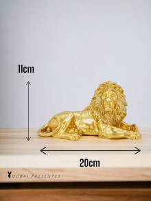 Large Lion Resin Ornament 22cm - Dorado (tipo A) - Ver 4