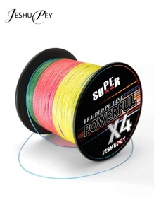JESHEUPEY - Línea trenzada de alta calidad de 4 hebras, especialmente diseñada para la pesca de carpas y pesca en el mar, línea de pesca tejida de 8 hebras de alta resistencia