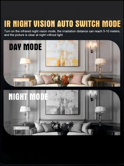 Mini Square Camera, Home Security Portable Hidden 480P HD, Infrared Night Vision Wireless WiFi Built In Hotspot, Loop Recording, 450mAh Long Lasting Battery, Supports 2.4G Network Only, HD Vision, Remote Monitoring, Motion Detection, SD Card Storage Expansion, Home, Car, Office Various Scenarios, Indoor Outdoor Online view 6