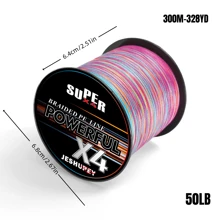 JESHEUPEY - Línea trenzada de alta calidad de 4 hebras, especialmente diseñada para la pesca de carpas y pesca en el mar, línea de pesca tejida de 8 hebras de alta resistencia