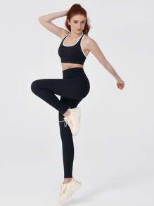 Pantaloni strâmți cu talie înaltă pentru femei, de primăvară și de vară, casual, la modă, în culori solide, pentru primăvară și vară, ciorapi confortabili cu bază elastică, talie elastică cu pantaloni moi și mulați pe formă de nouă inci, potriviți pentru sport și fitness, pentru mersul pe jos, cumpărături, activități în aer liber, ciorapi de purtare zilnică